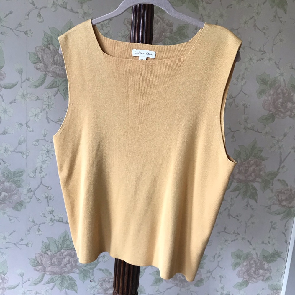 Yellow Coldwater Creek Tank top
